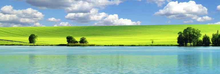 lake with sky